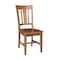 International Concepts Round 30 in Rd Top Pedestal Table, 2 San Remo Chairs, Distressed Oak, 30 in W, 30 in L, 29.9 in H K42-30RT-27B-C10-2 - alternate 2